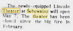 Lincoln Theatre - May 12 1960 Re-Opening After Fire (newer photo)